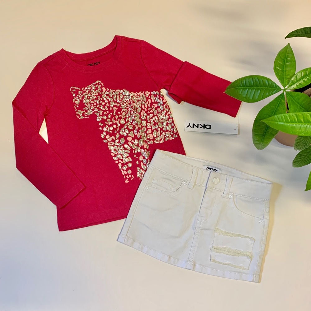 DKNY Girls Fashionista Top and Mini Skirt